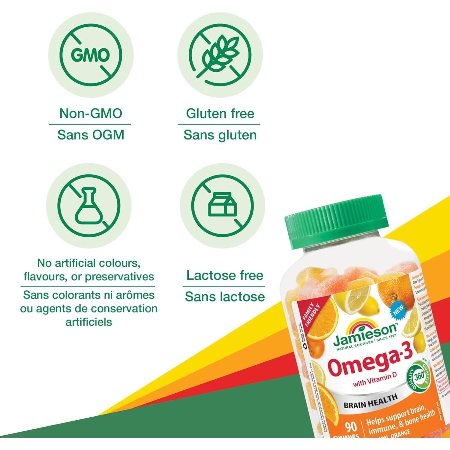 Jamieson Omega-3 Gummy NEW 90 Gummies