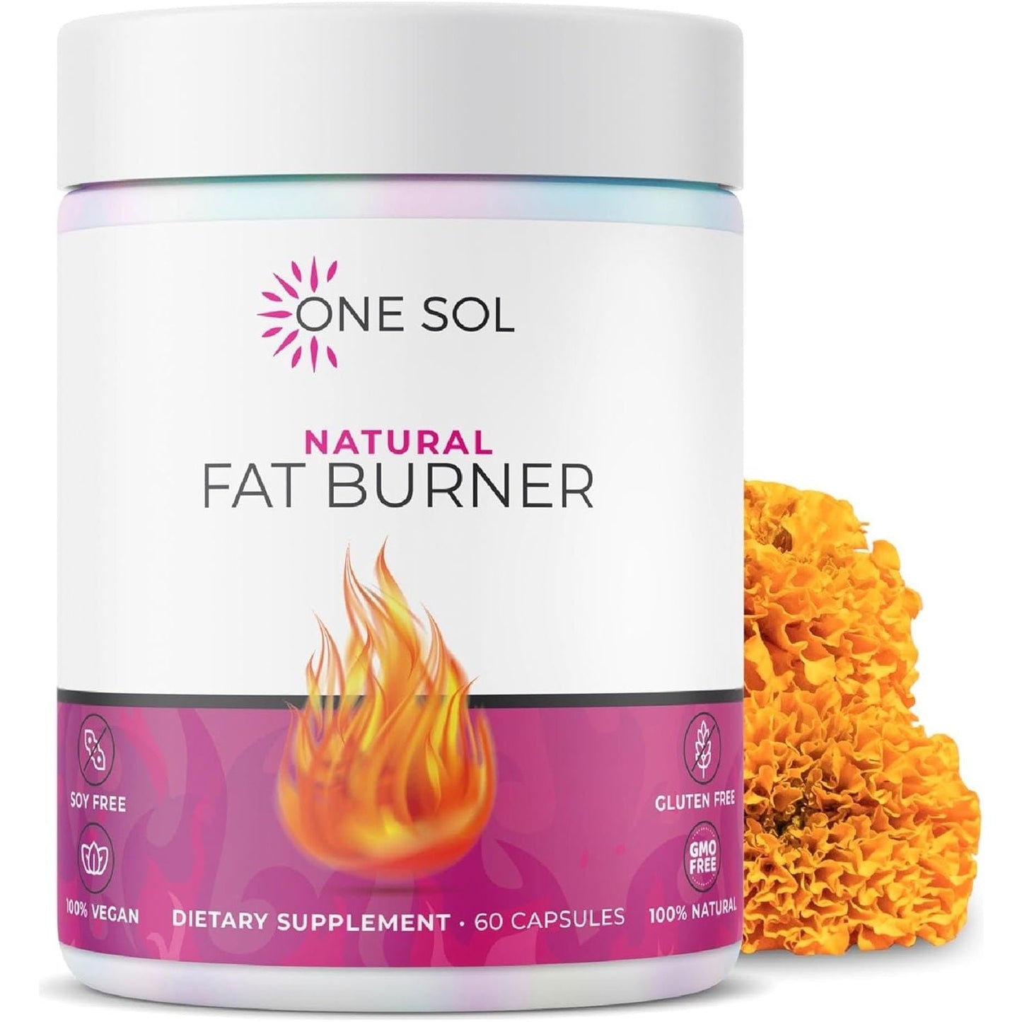 One Sol Fat Burner for Women, Natural Metabolism Booster, Burn More Calories, Boost Energy & Mood