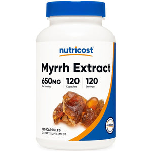 Nutricost Myrrh Extract Capsules 650 MG, 120 Capsules - Gluten Free, Vegetarian, Non-Gmo