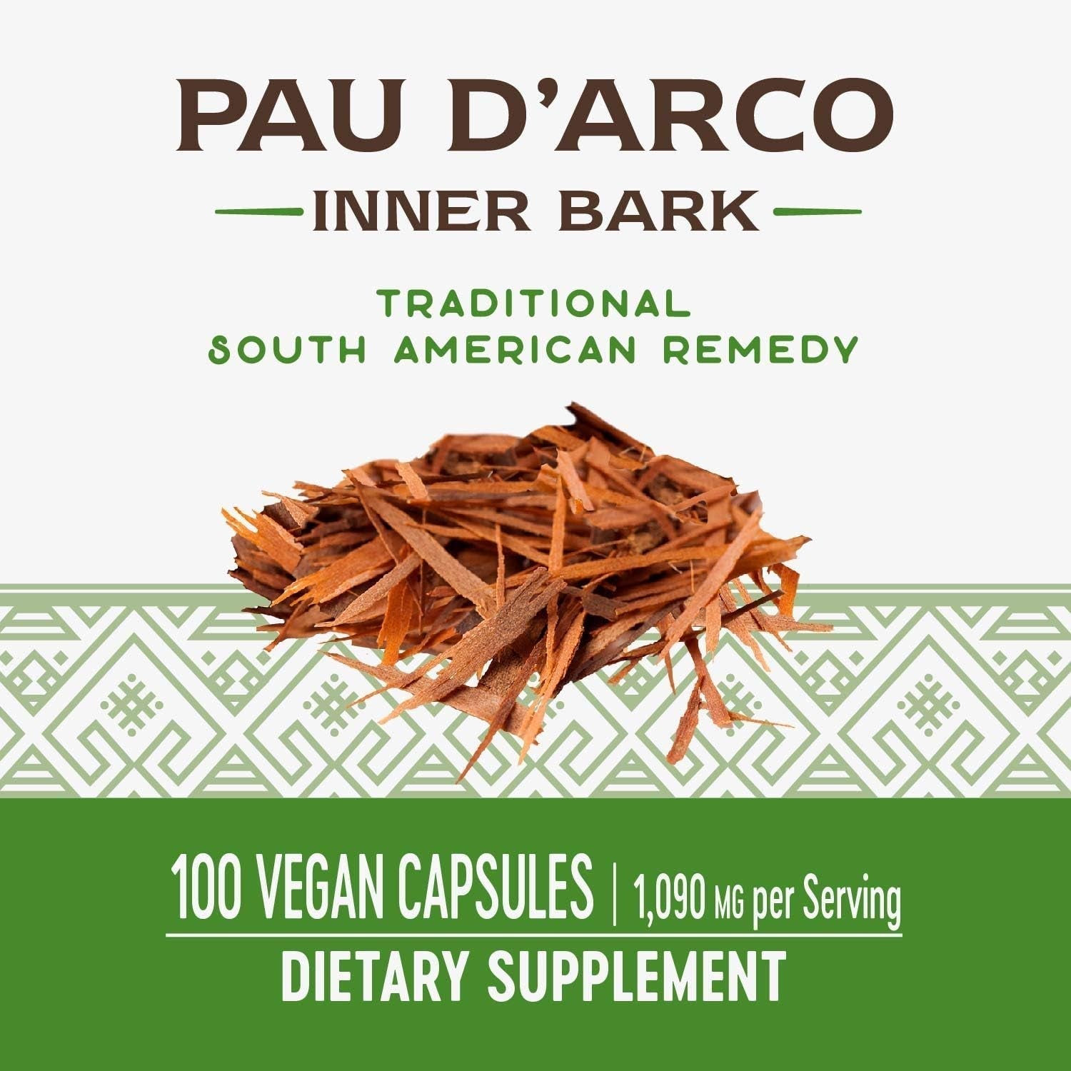 Nature'S Way Pau D'Arco Inner Bark,180 Mg per 4-Capsule Serving, 100 Capsules