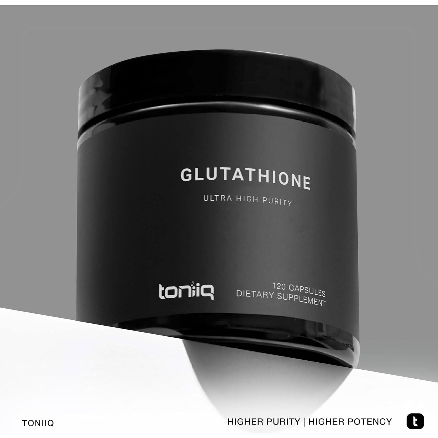 Toniiq Ultra High Strength Glutathione Capsules - 1000Mg Concentrated Formula - 120 Capsules