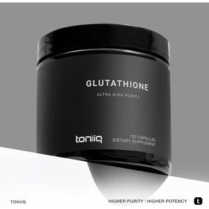 Toniiq Ultra High Strength Glutathione Capsules - 1000Mg Concentrated Formula - 120 Capsules