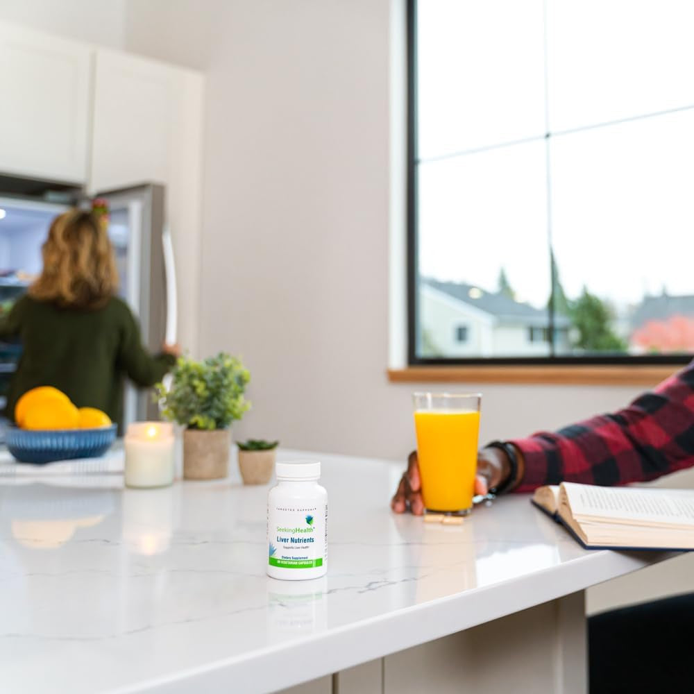 Seeking Health | Liver Nutrients | 60 Vegetarian Capsules | Milk Thistle, NAC & TMG Supplement