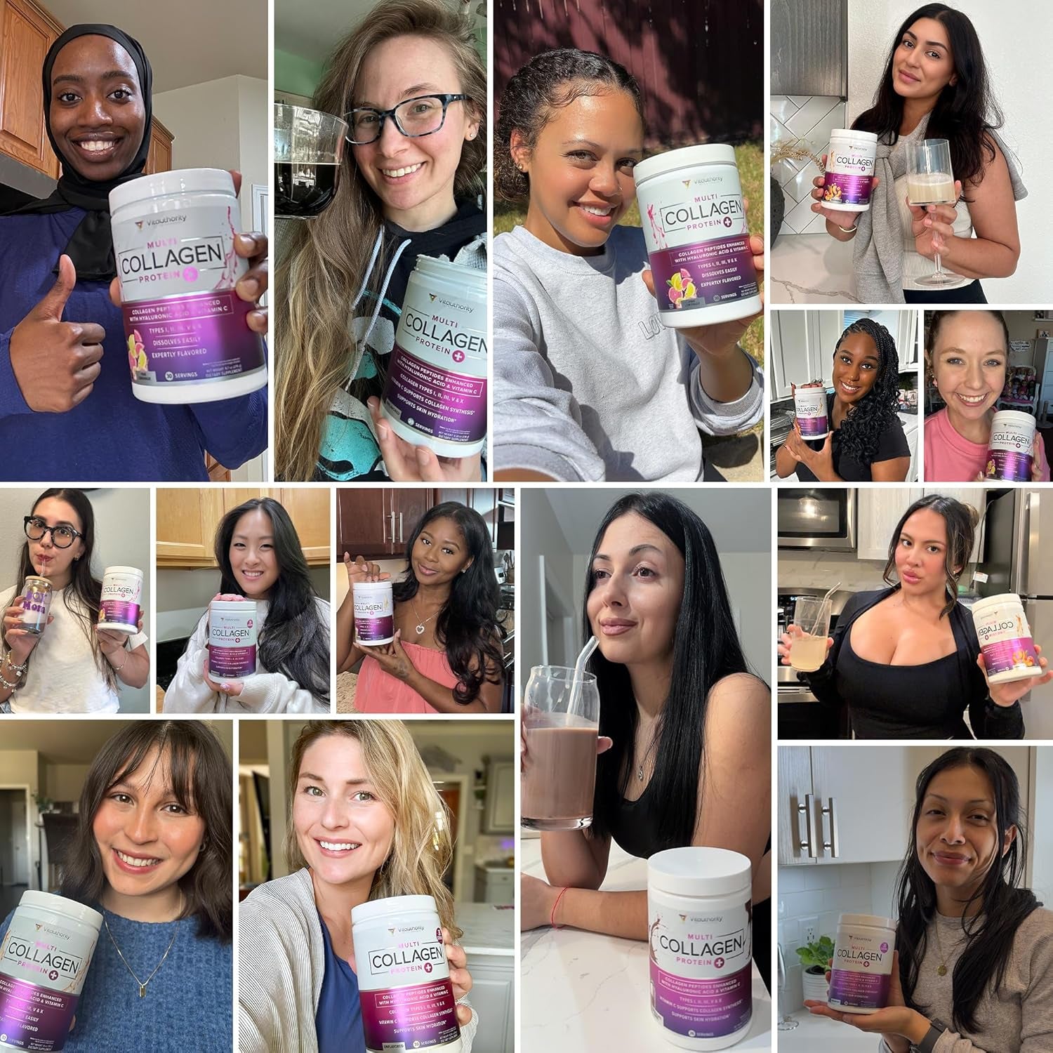 Multi Collagen Peptides Powder for Beautiful Hair Skin and Nails 30 Servings