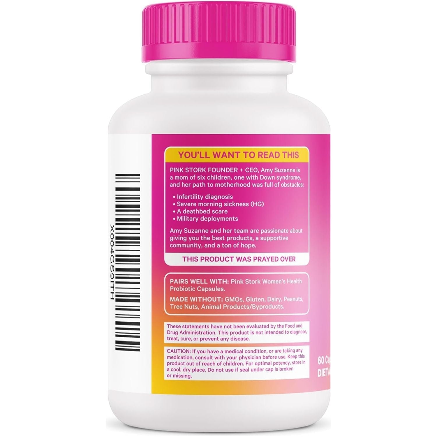 Pink Stork DIM Supplement for Women - Estrogen and Hormone Balance for Menopause & PMS - 200Mg -  60 Day Supply