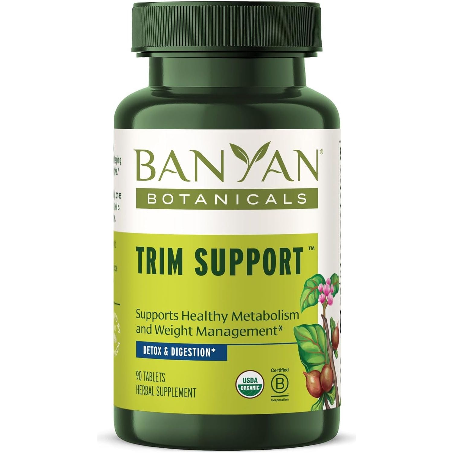 Banyan Botanicals Trim Support – Organic Weight Loss Supplement 90 Tablets