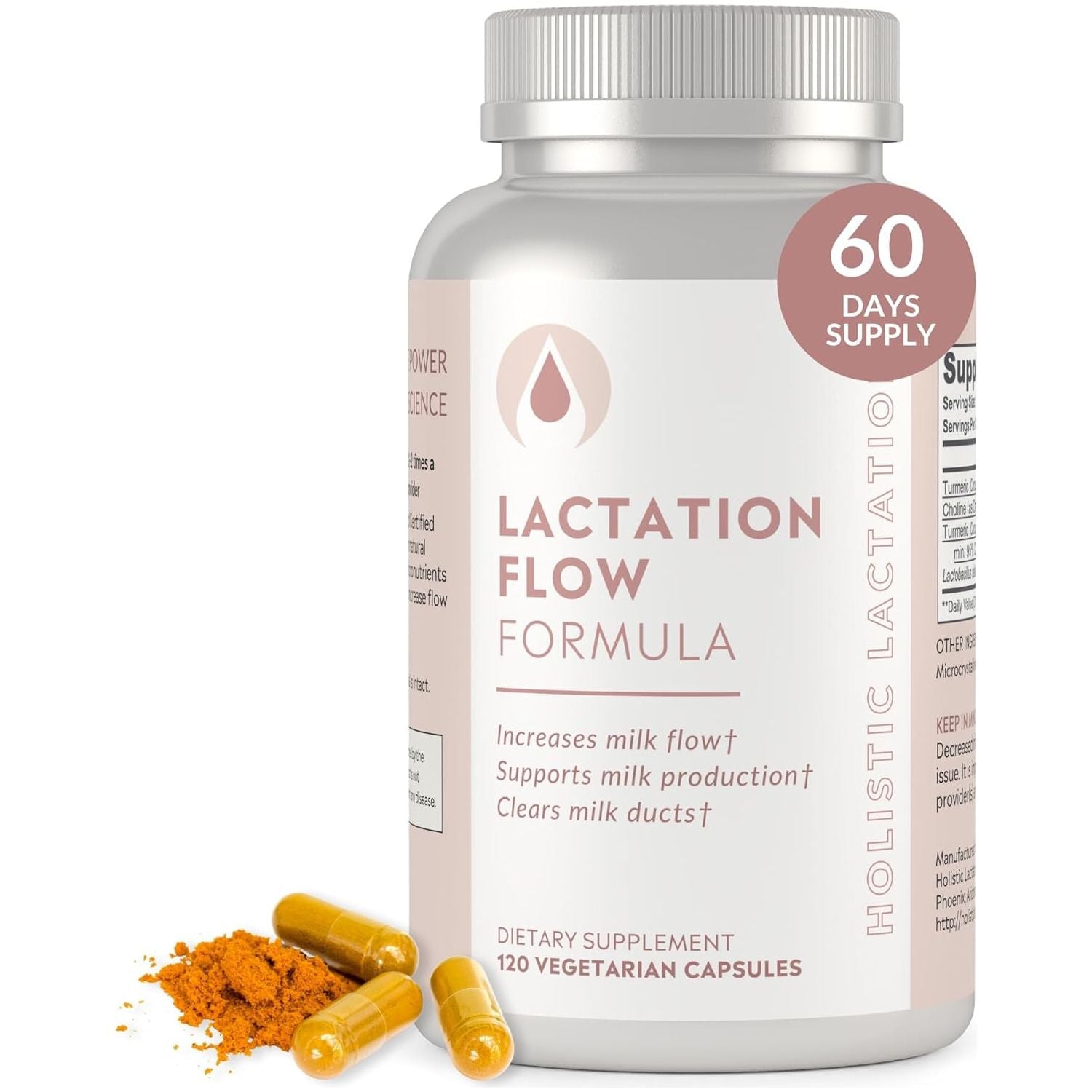 Holistic Lactation® Lactation Flow Formula - Support Breastmilk Flow & Milk Supply 60 Servings