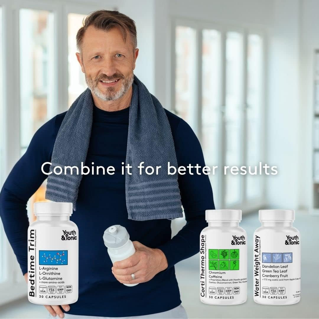 Youth & Tonic PM Bedtime Trim Amino Acids Supplement Pills | 30 Capsules