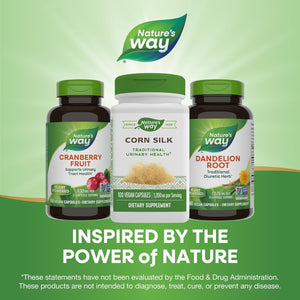 Nature'S Way Corn Silk - 1,200 Mg per 3-Capsule Serving - Traditional Urinary Health Support - 100 Vegan Capsules