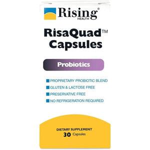 Rising Pharma - Risaquad 230Mg - Probiotic Dietary Supplement Capsules - 30 Count