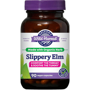 Oregon'S Wild Harvest Slippery Elm Organic Capsules, 90 Count