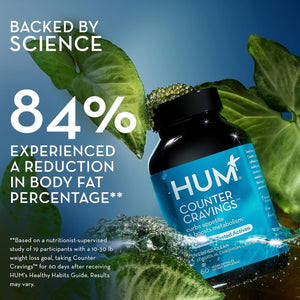 HUM Counter Cravings - Chromium Craving Suppressants to Support a Healthy Lifestyle (60-Count)