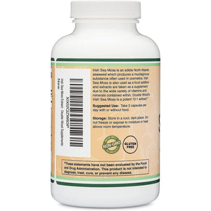 Irish Sea Moss Capsules, More Potent than Sea Moss Gel Extract (180 Count, 1,200Mg per Serving) 