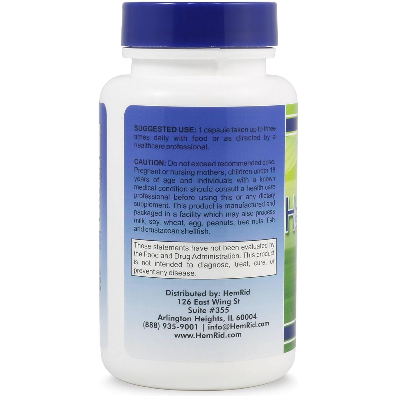 Hemrid plus Advanced Herbal Comfort Formula - Proudly Made in the USA - 45  Capsules