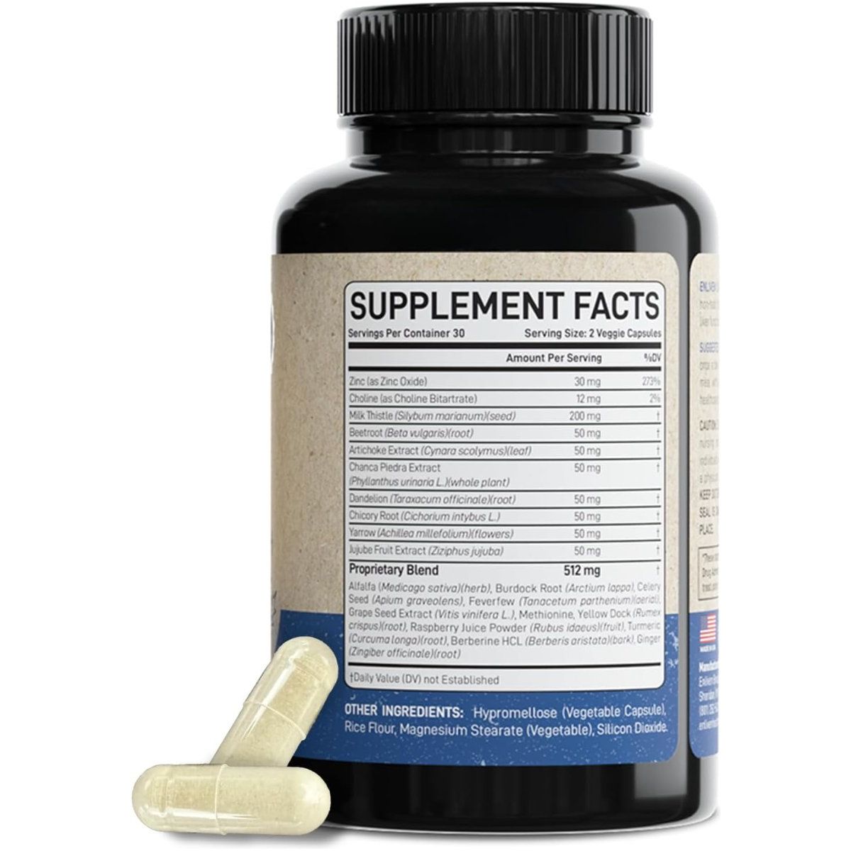 Enliven Liver Cleanse Detox & Repair Supplement (60 Capsules) - Suppviv