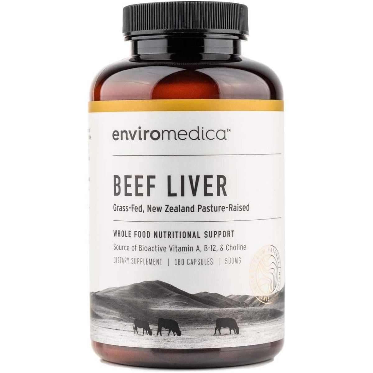 Enviromedica Freeze Dried Beef Liver Supplement 180Ct - Suppviv