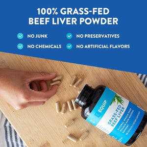 Equip Foods Grass - Fed Beef Liver Capsules & Prime Protein Powder Vanilla - Suppviv