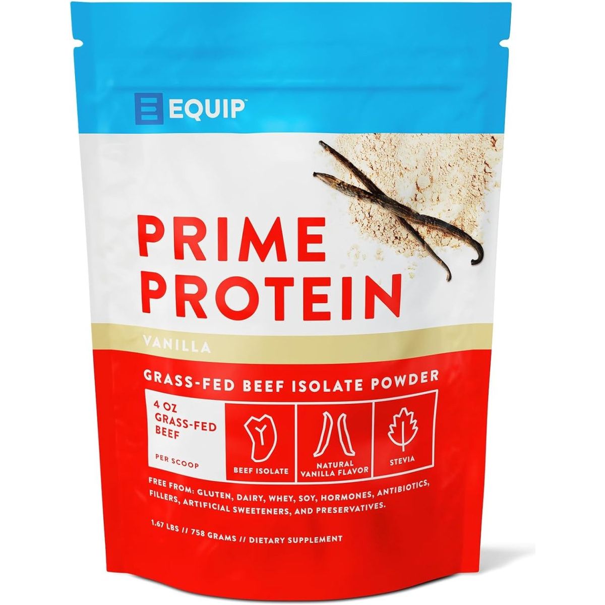 Equip Foods Grass - Fed Beef Liver Capsules & Prime Protein Powder Vanilla - Suppviv