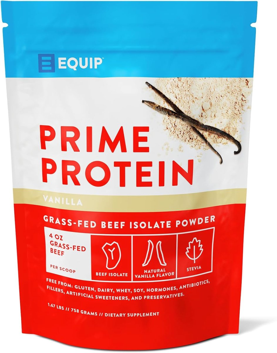 Equip Foods Grass - Fed Beef Liver Capsules & Prime Protein Powder Vanilla - Suppviv