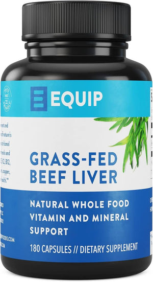 Equip Foods Grass - Fed Beef Liver Capsules & Prime Protein Powder Vanilla - Suppviv