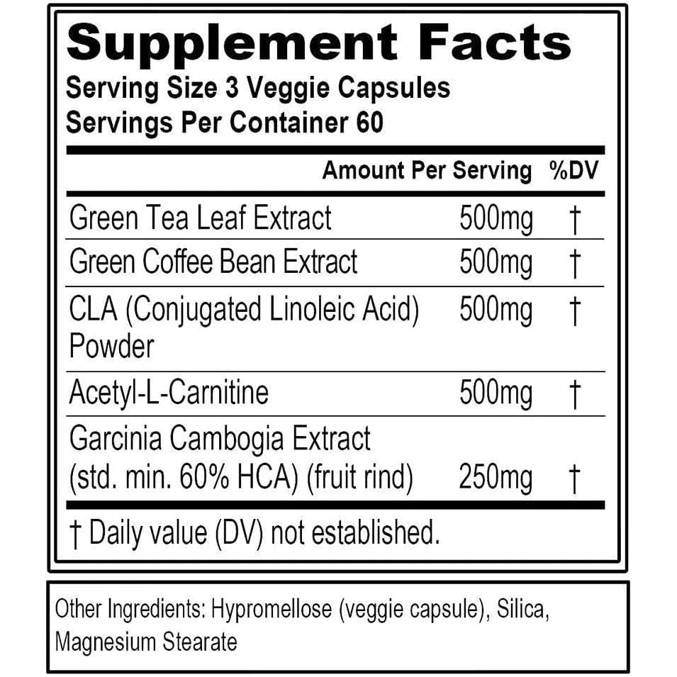 EVL Weight Loss Support Pills - Premium Multipurpose Appetite Metabolism and Fat Loss Support 60 Servings - Suppviv