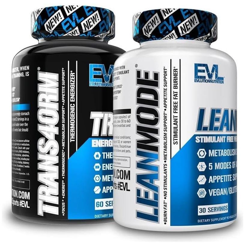 EVL Weight Loss Support Stack - Trans4Orm Thermogenic Fat Burner Support Pills - Suppviv