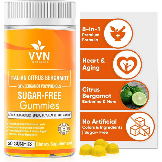 2900Mg Citrus Bergamot Blend 25:1 Extract Gummies for Immune System Support & Healthy Aging 60 Ct