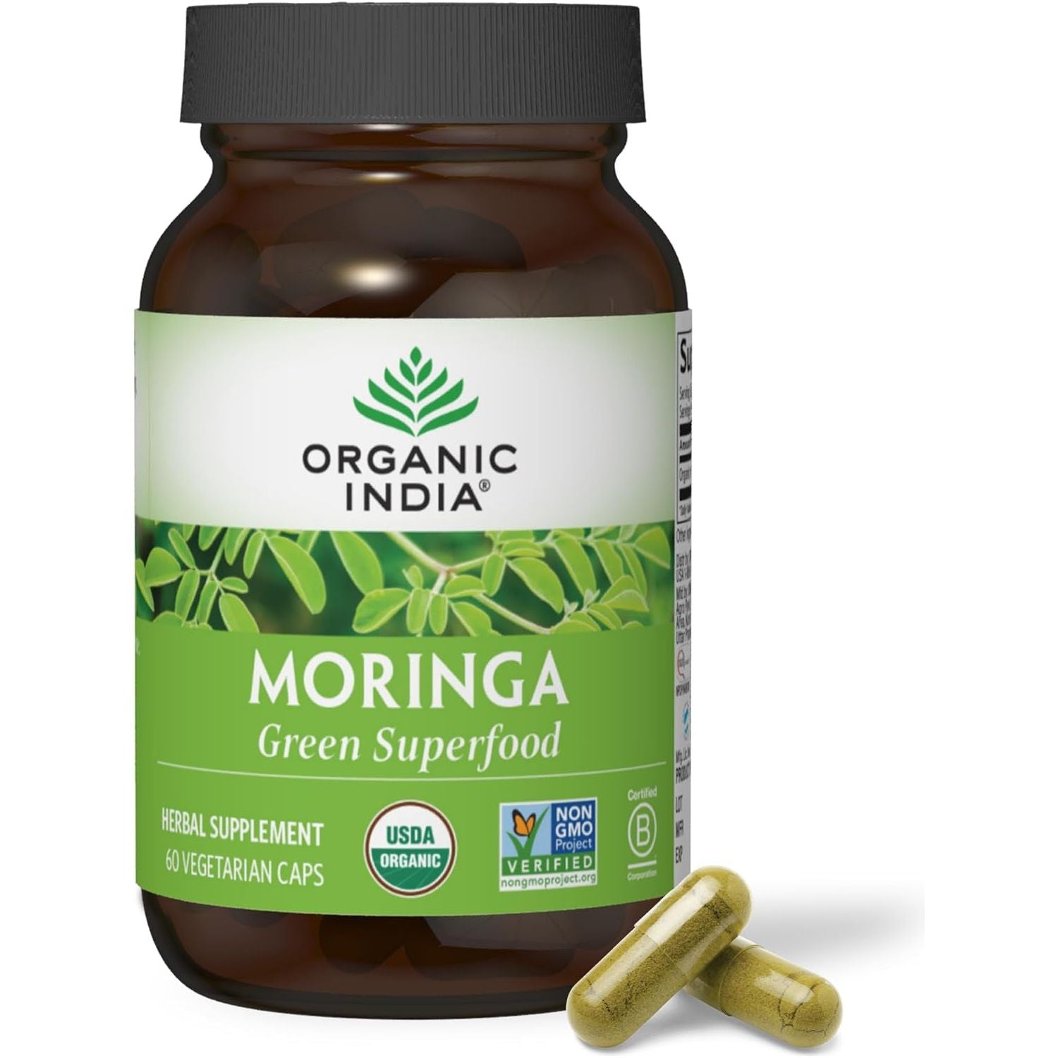 ORGANIC INDIA Moringa Capsules Organic -  60 Capsules