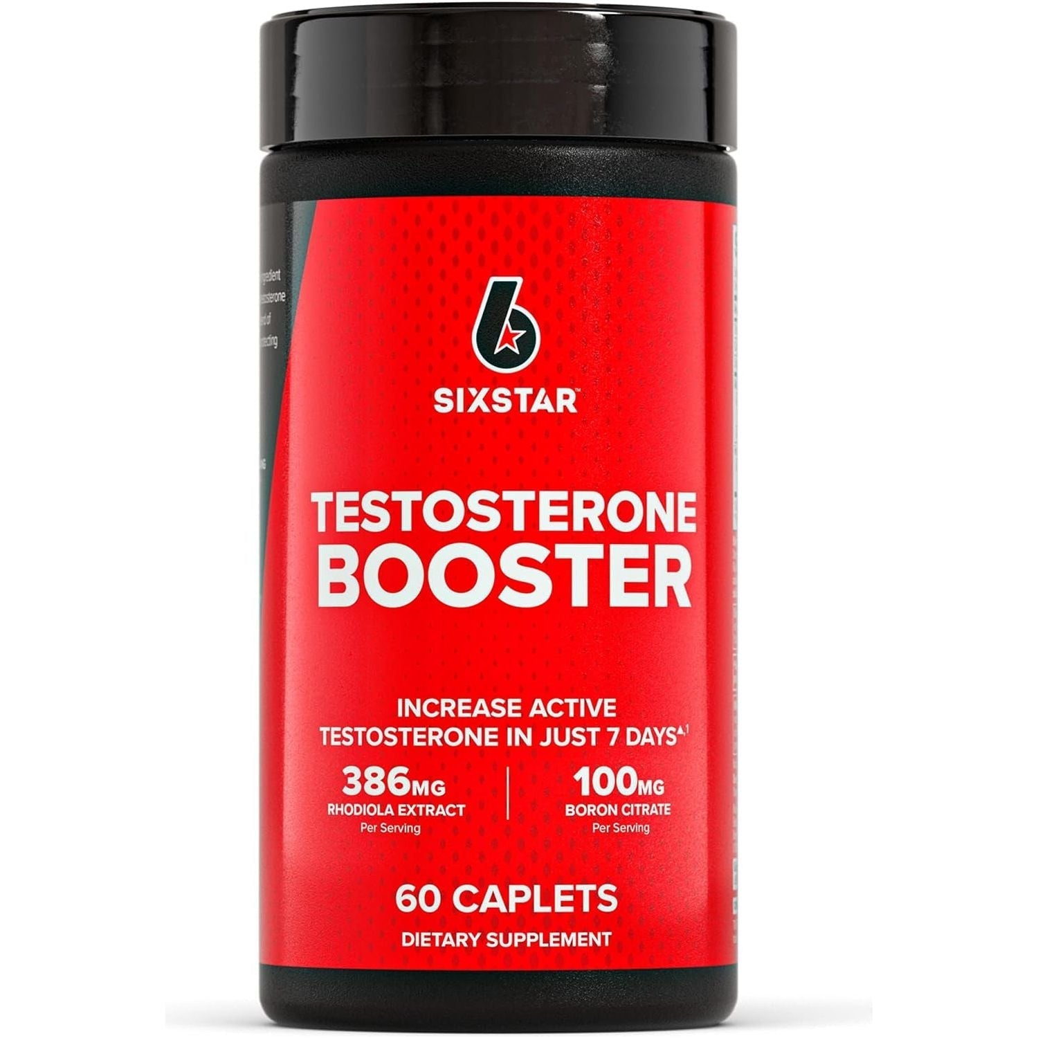 Six Star Nutrition Testosterone Booster for Men with Rhodiola Extract and Boron Citrate 60 Pills
