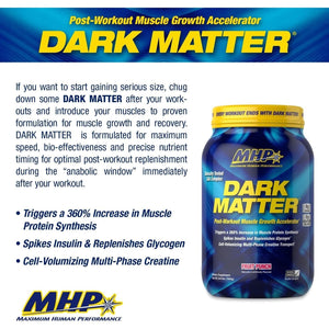 MHP Dark Matter Post Workout, Recovery Accelerator 20 Servings, 55 Oz