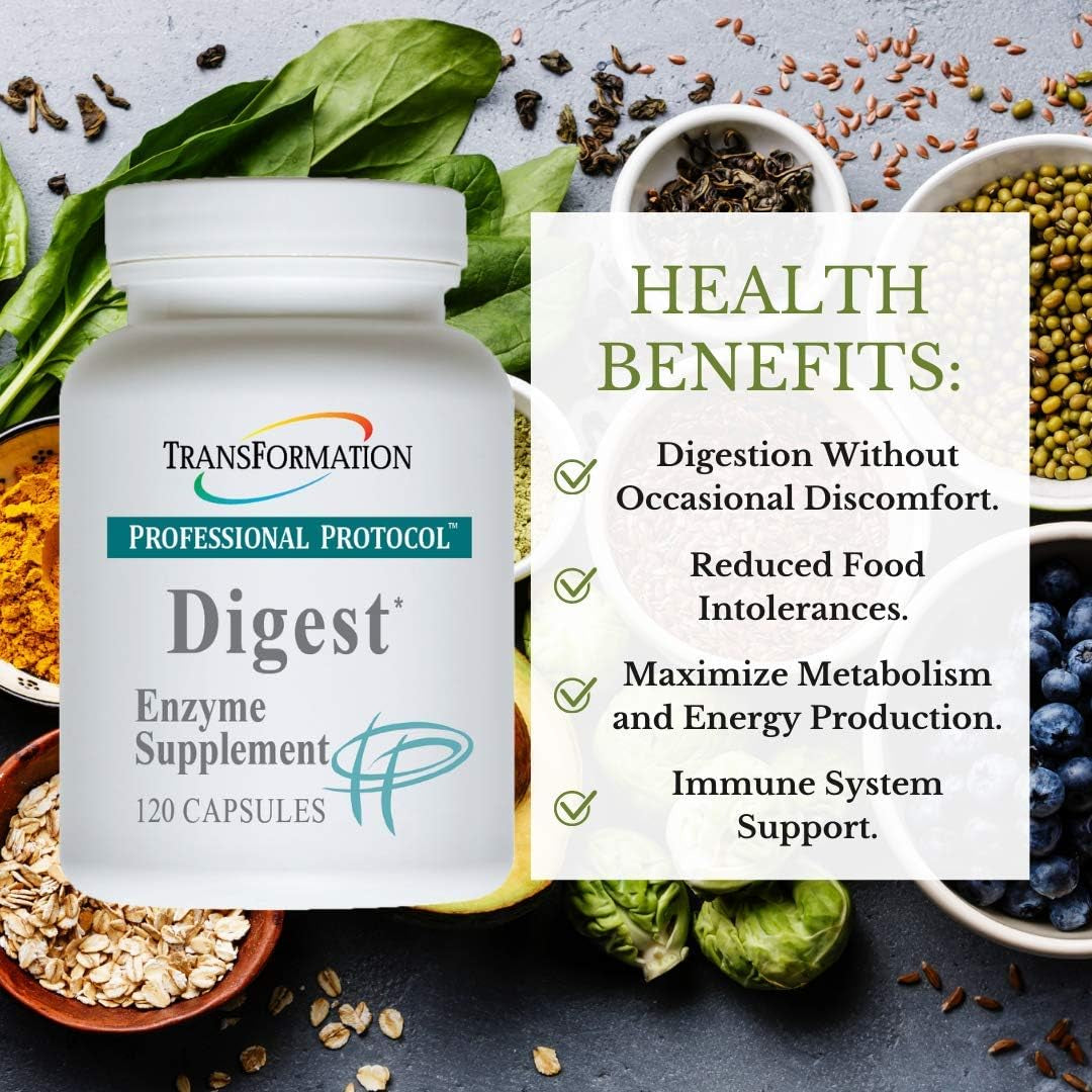 Transformation Enzyme - Supports Digestive and Immune System Health, And Enhances Performance of Pancreas and Liver, (120 Capsules)