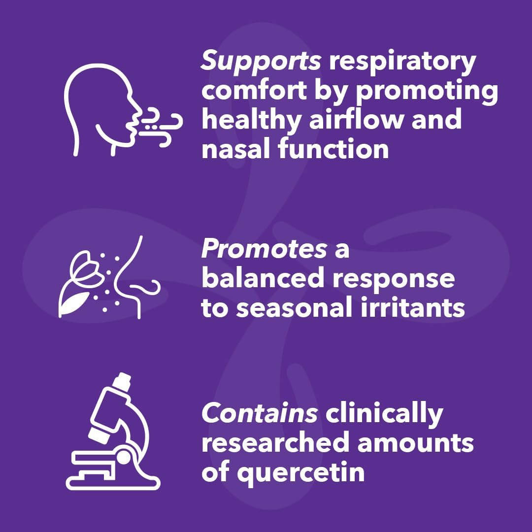 Breathe-X - Allergy & Sinus Relief Supplement - Non-Drowsy & Fast-Acting - 90 Capsules