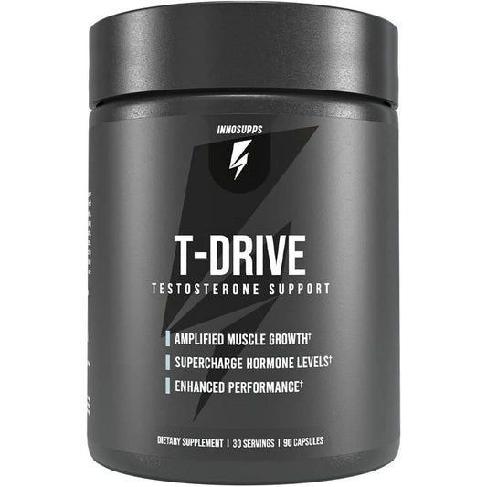 Innosupps : T-Drive | Testosterone Booster | Amplify Muscle Growth 90 Capsules