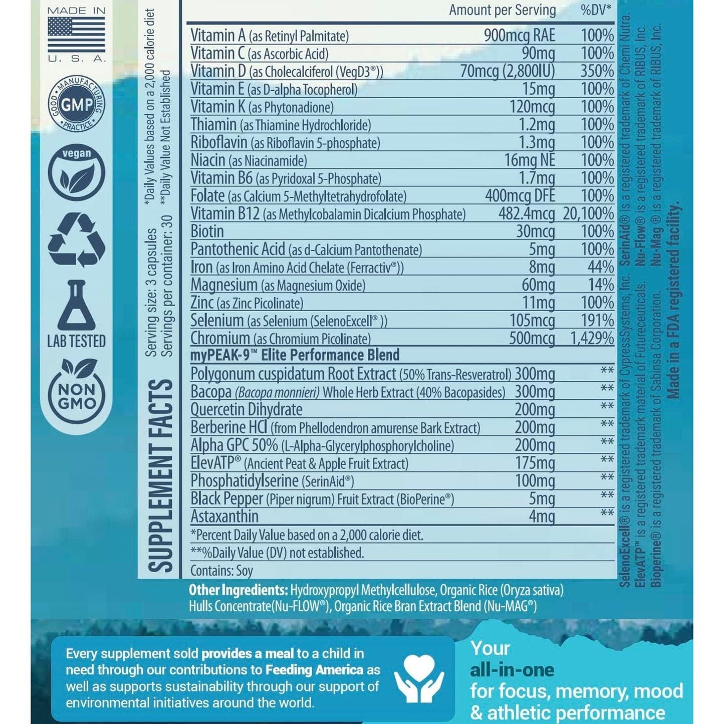 Wellness Award-Winning Vegan Multivitamin - Immunity Booster, All-In-One for Men and Women, 90 Count