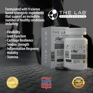 J-FLEX9 Advanced Joint Health Supplement + Cartilage Support & Tendon Function 