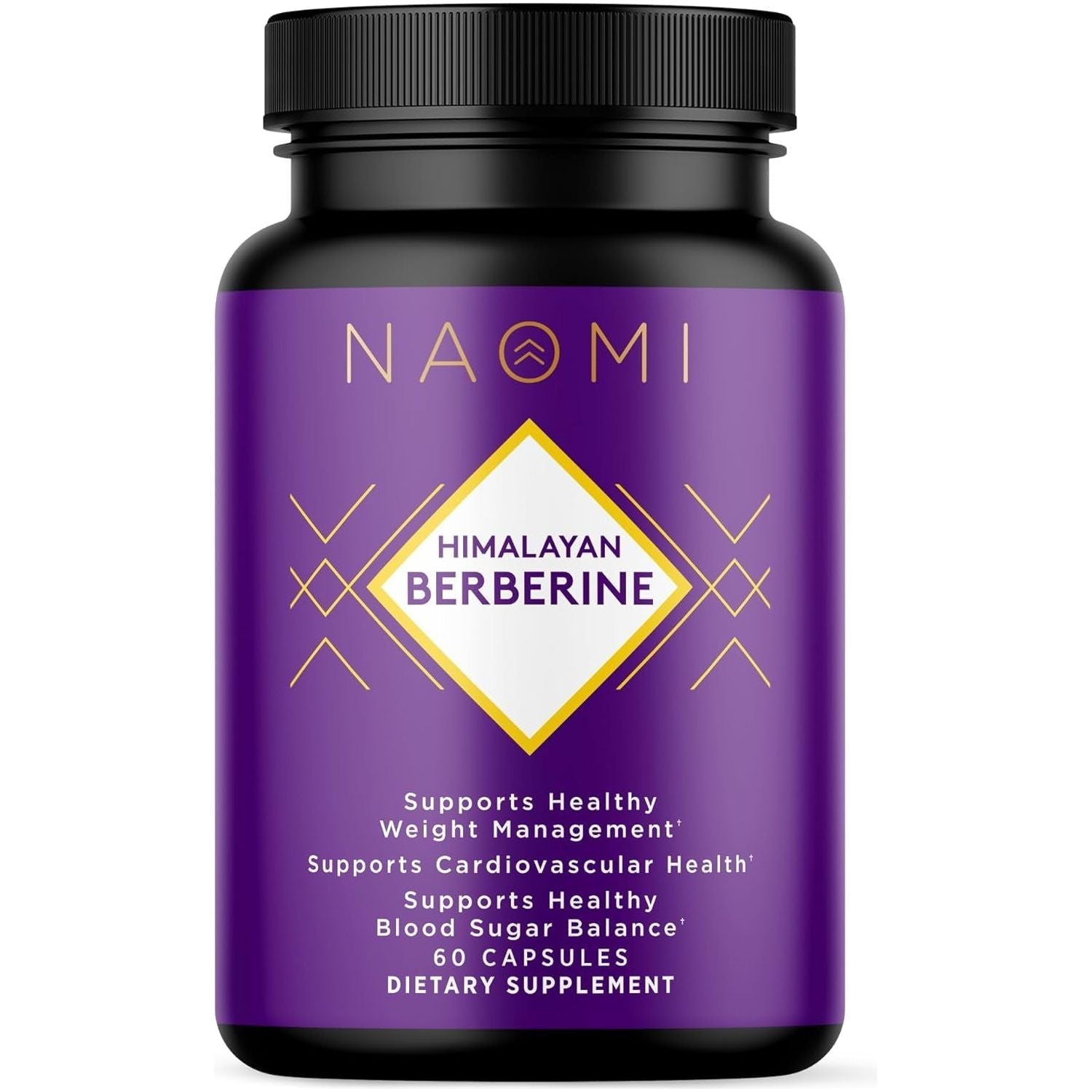 NAOMI Berberine 500Mg - Immune Support & Normal LDL Cholesterol and Triglyceride Support - 60 Veggie Capsules