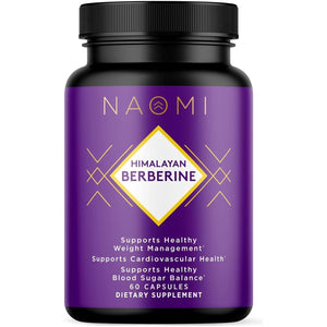 NAOMI Berberine 500Mg - Immune Support & Normal LDL Cholesterol and Triglyceride Support - 60 Veggie Capsules