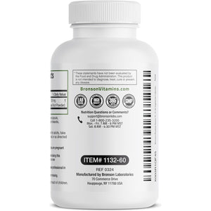 Bronson Rhodiola Rosea Vegetarian Capsules - Adaptogenic Herb - Brain, Stress & Mood Support, 60 Count