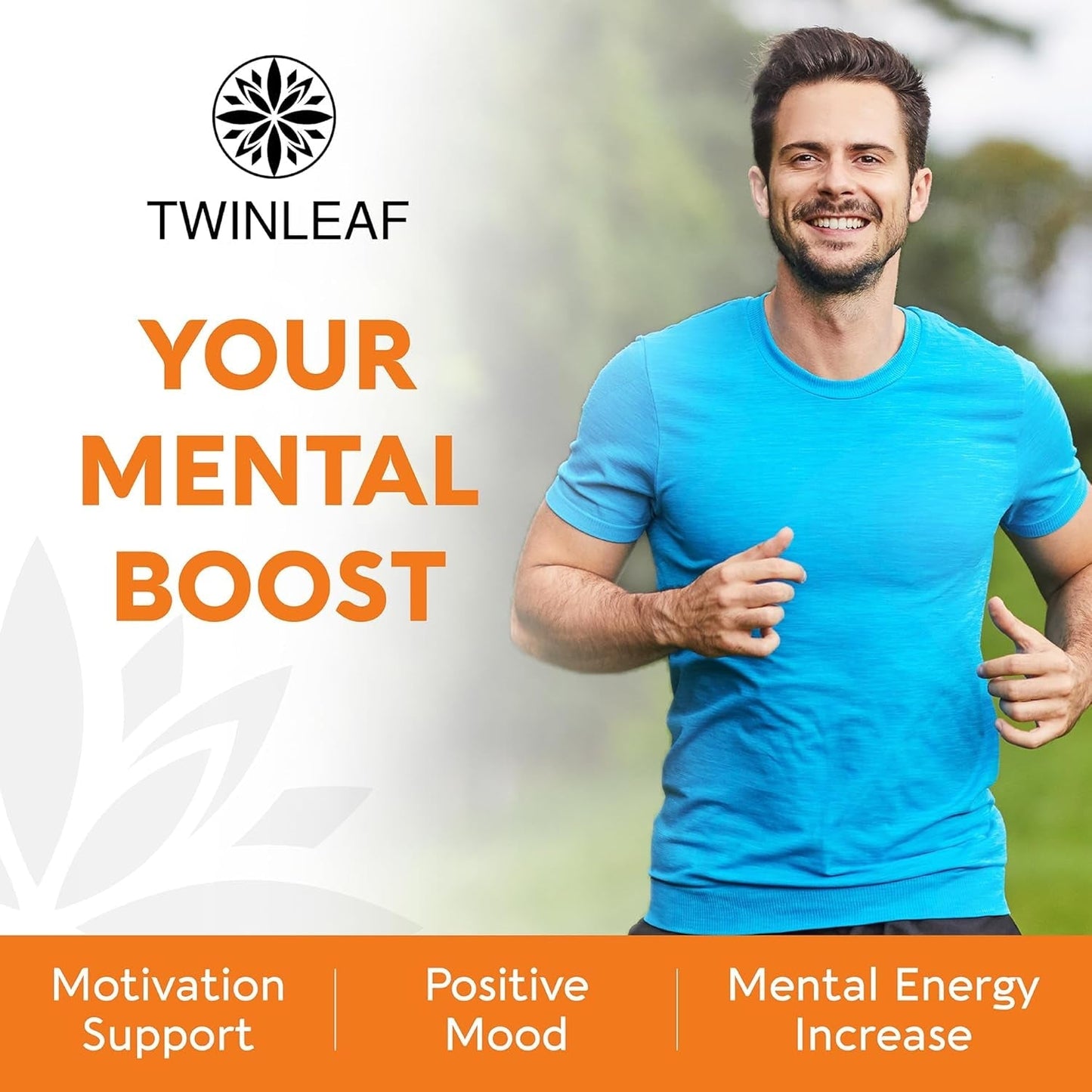 TWINLEAF Dopamine Brain Support Supplement, 1000 Mg Blend - Made in USA - Enhance Mental Well-Being - 60 Capsules