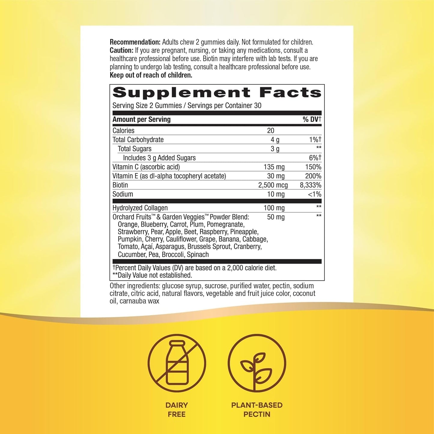 Nature'S Way Alive! Hair, Skin & Nails Gummies, Advanced Beauty Formula*, 60 Gummies