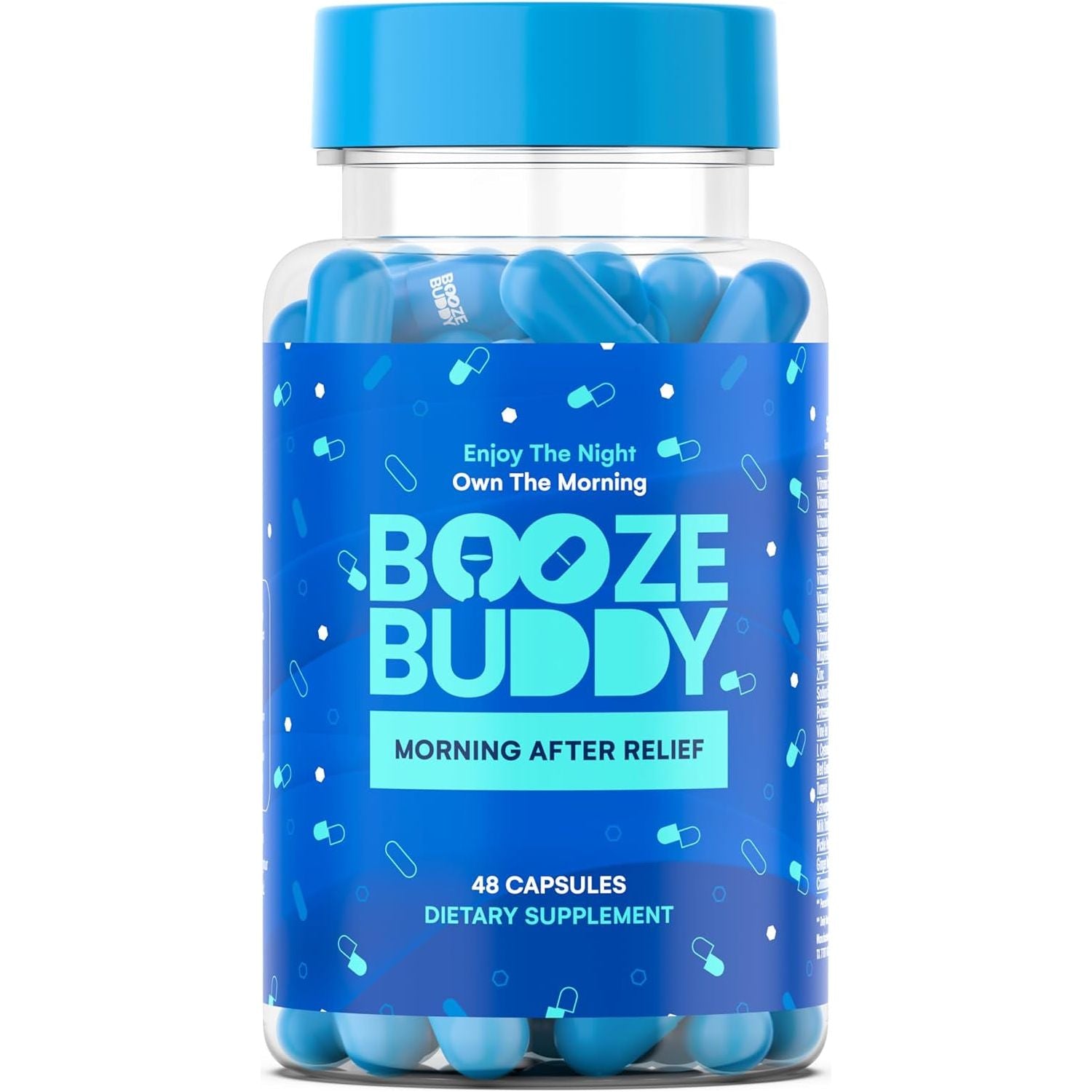 Enjoy the Night, Own the Morning after Drinking – Wellness Vitamins, Electrolytes, Antioxidants for Liver Support and Hydration – 48-Count