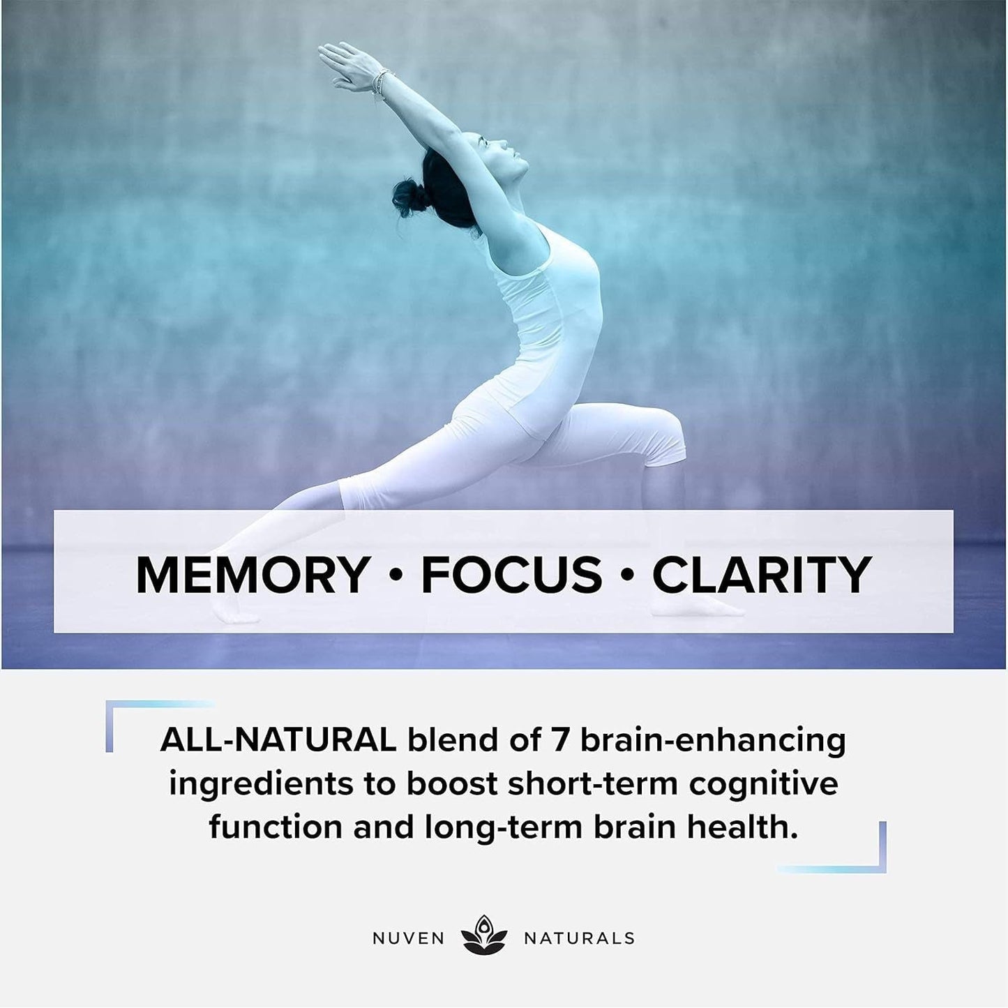 Brain Support Supplement - Natural Memory and Focus Supplement - 60 Capsules