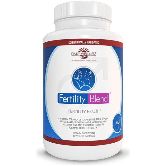 Daily Wellness for Men - Male Fertility Supplements, Vitamin Blend Pills - 60 Capsules