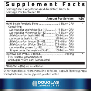 Douglas Laboratories | Multi-Probiotic 4 Billion | Support for Gastrointestinal and Immune Health - 100 Capsules