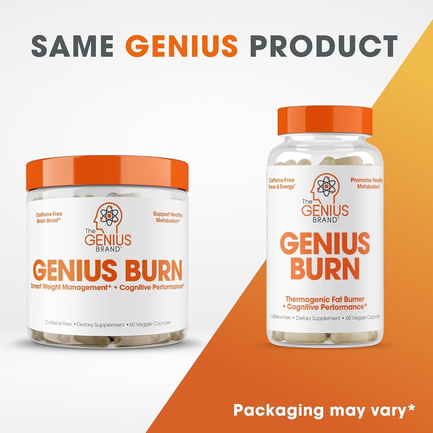 Genius Thermogenic Fat Burner - Weight Loss & Metabolism Supplement (60 Pills)