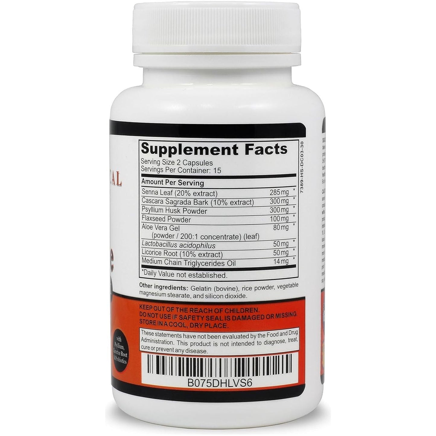 1 Day Colon Cleanse - Detox Cleanse - Bowel Cleanse & Laxative (30 Capsules)