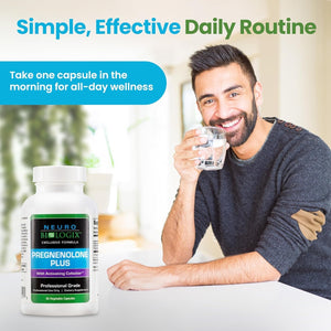 Pregnenolone plus Supplement for Women to Support Energy, Mood & Mental Clarity 60 Capsules
