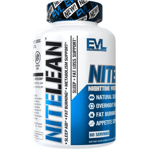 Evlution Nutrition Night Time Fat Burner Support - Overnight Sleep and Weight Loss Support Pills