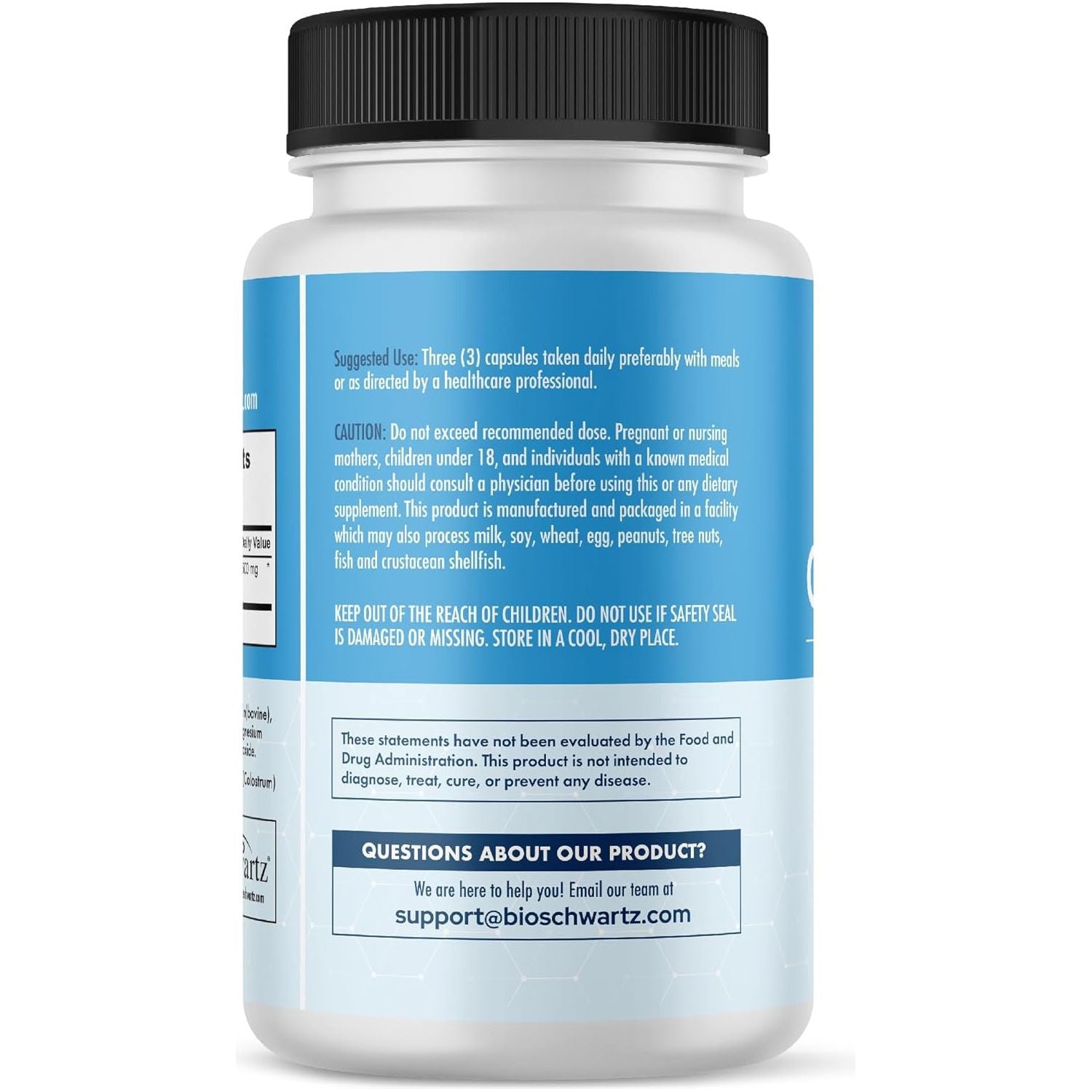 Colostrum Supplement Extra Strength 1500Mg from Bovine First Milking, Supports Gut Health and Immunity 90 Count