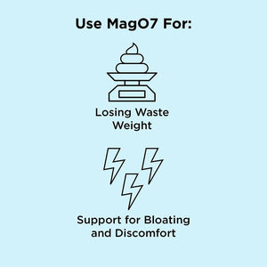 Nbpure Mago7 - Occasional Constipation Relief, Stool Softening, & Bloating Support - Ozonated Magnesium Oxide, 90 Capsules